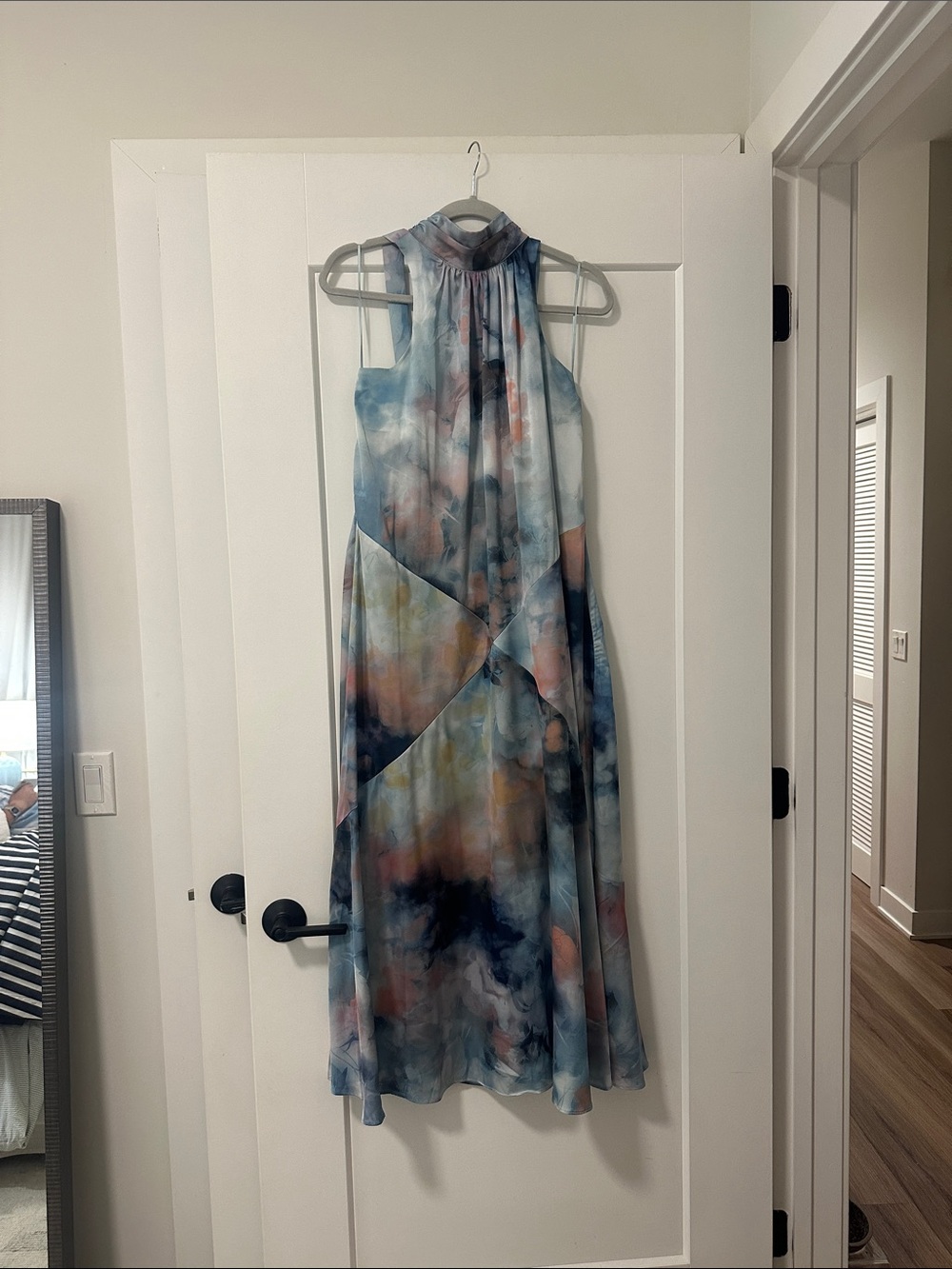 By Anthropologie Satin Maxi Dress